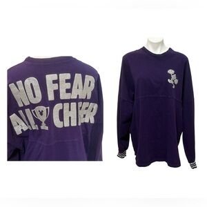 CheerLeading Disney parks cheer spirit jersey XL No fear all cheer long sleeve